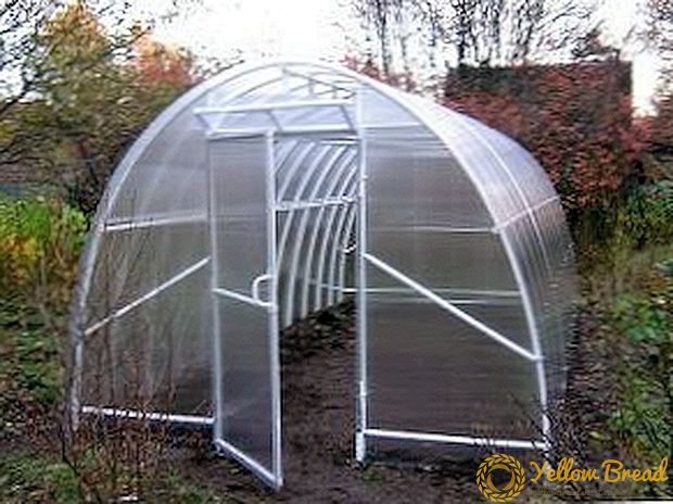 Изградба на стаклена градина со свои раце од полипропилен или HDPE цевки: заоблени рамка, цртежи, фотографии