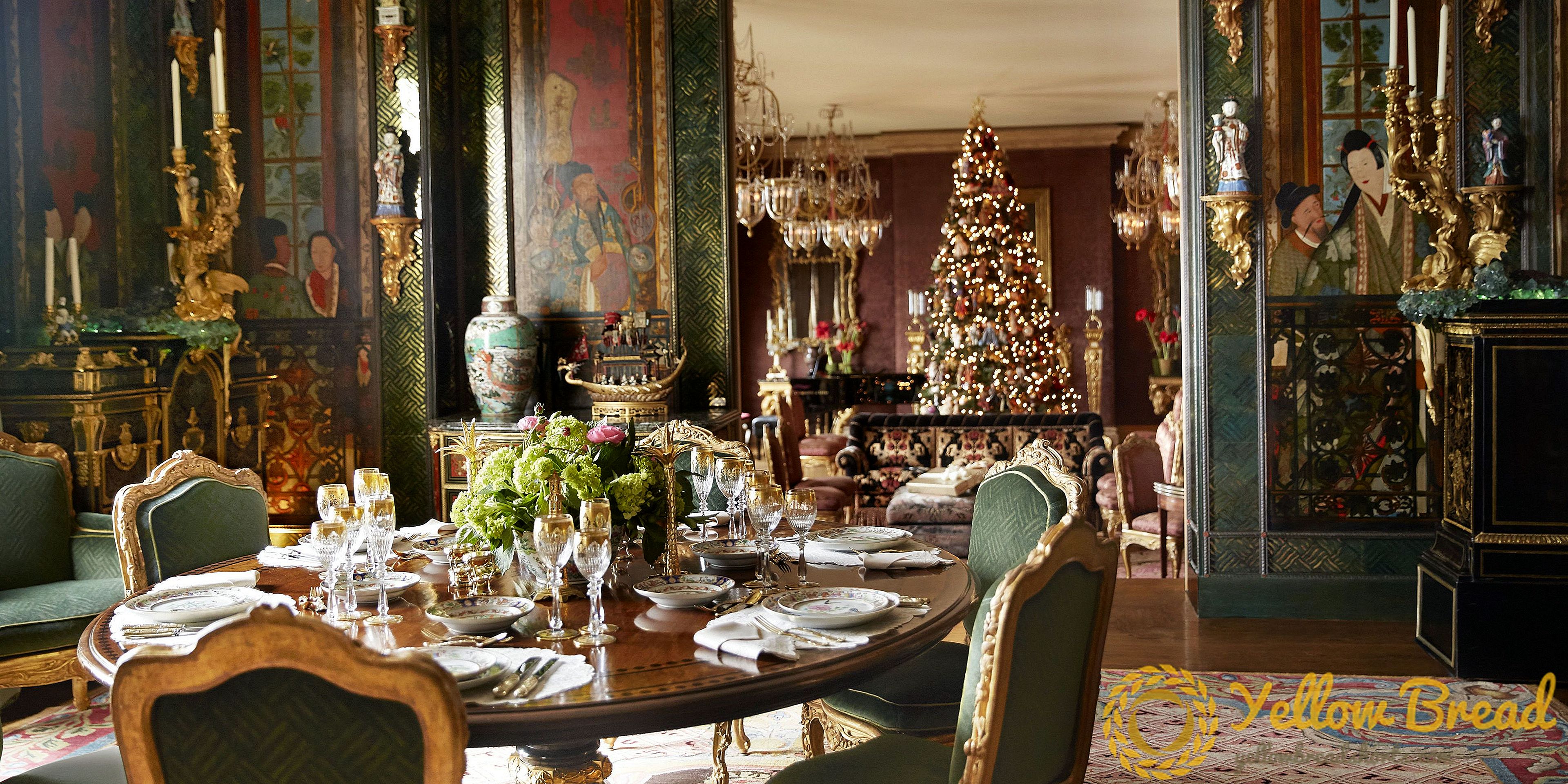 TOUR: Une maison de San Francisco où les décorations de Noël sont dorées et grandioses